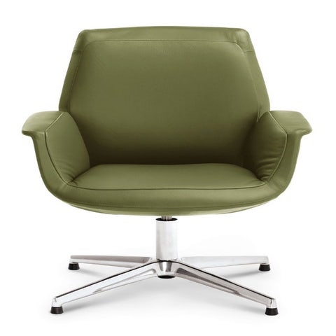 Poltrona Frau Downtown Side Chair with Four Star Base