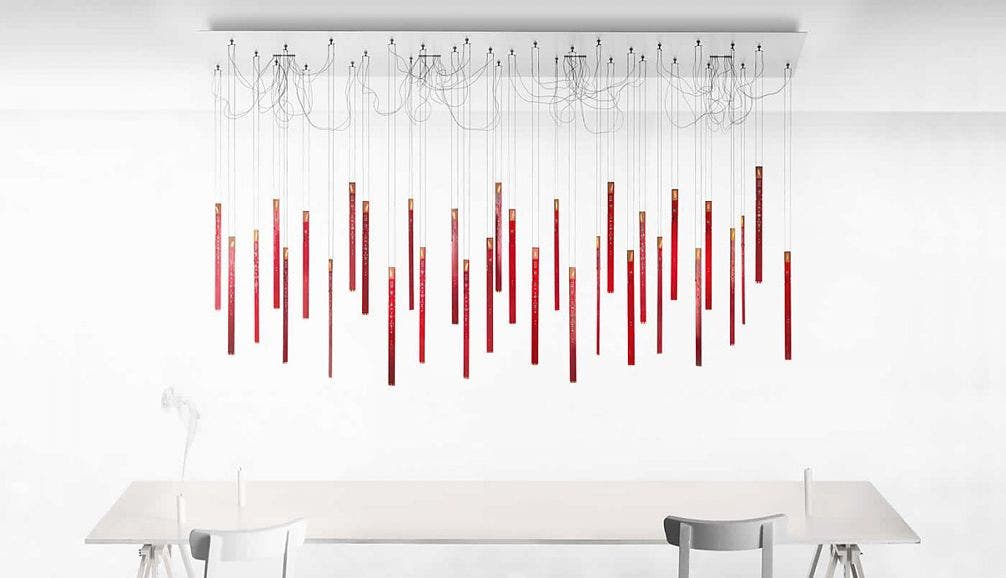 Ingo Maurer Flying Flames Element Pendant Lamp