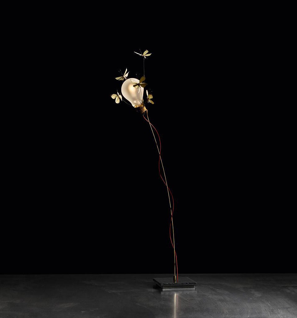 Ingo Maurer I Ricchi Poveri Five Butterflies Table Lamp