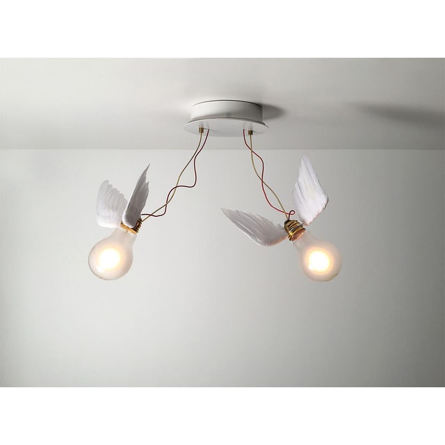 Ingo Maurer Lucellino Doppio Wall / Ceiling Lamp