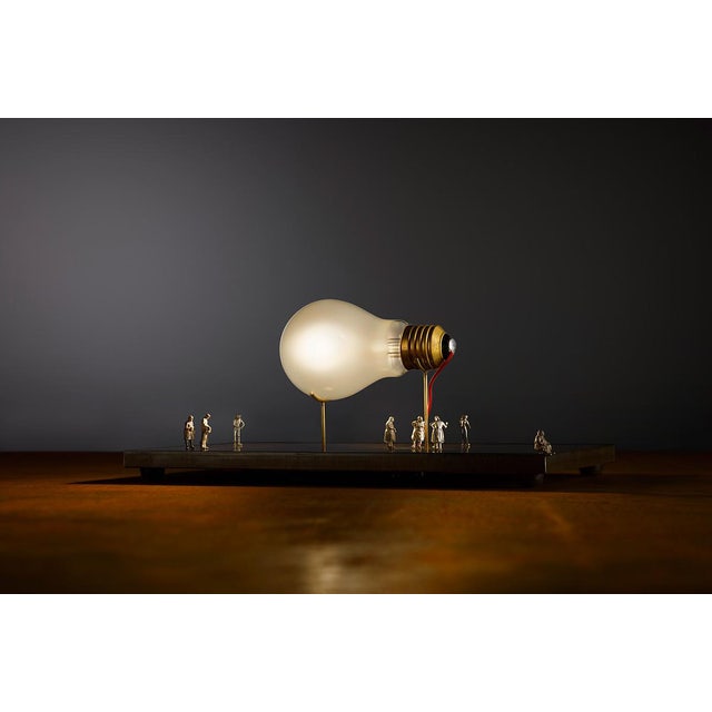 Ingo Maurer I Ricchi Poveri Monument For A Bulb Table Lamp