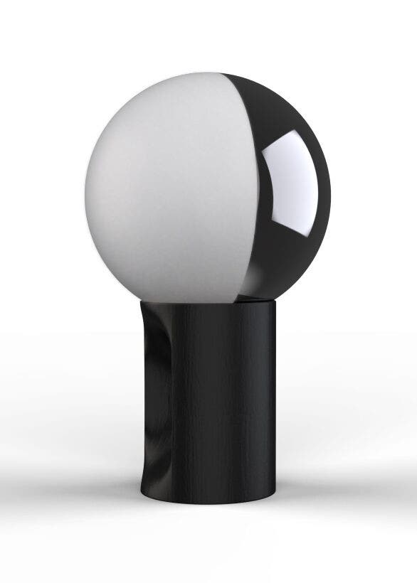 Penta Je Suis Table Lamp - Anthracite Oak Wood