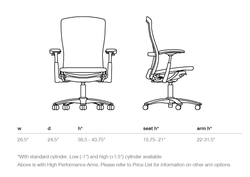 knoll1脚 Knoll Life Chair - Suspension Back