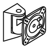 Knoll Sapper™ Single Monitor Direct Wall Mount