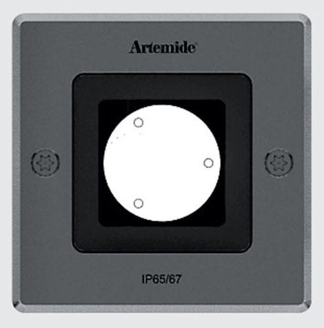 Artemide Ego 90 Drive Over Square Recessed Floor Lamp