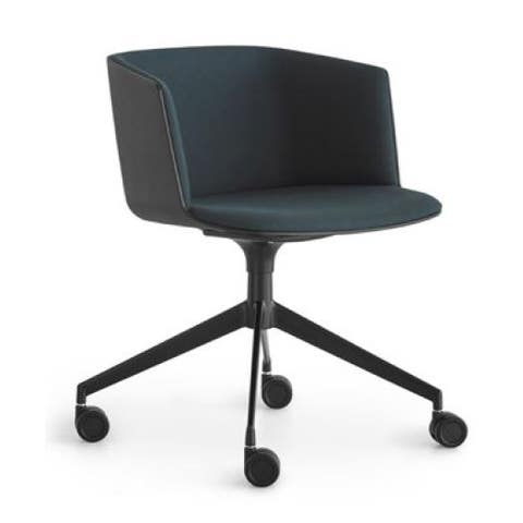 Lapalma Cut S192 Swivel Base Armchair - Front Upholstered