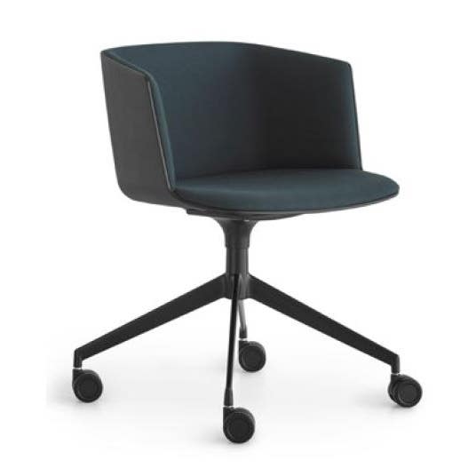 Lapalma Cut S192 Swivel Base Armchair - Front Upholstered