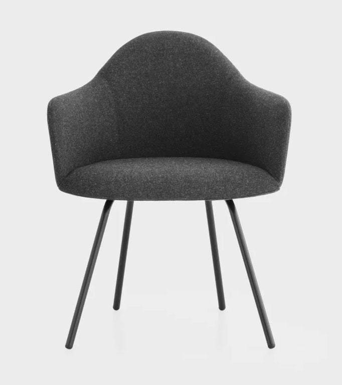 Lapalma Edit S571 Four Legged Metal Base Armchair