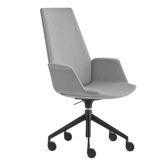 Lapalma Uno S243 Swivel Base Height Adjustable Armchair with High Back