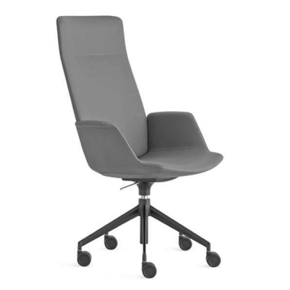 Lapalma Uno S253 Swivel Base Height Adjustable Armchair with High Back