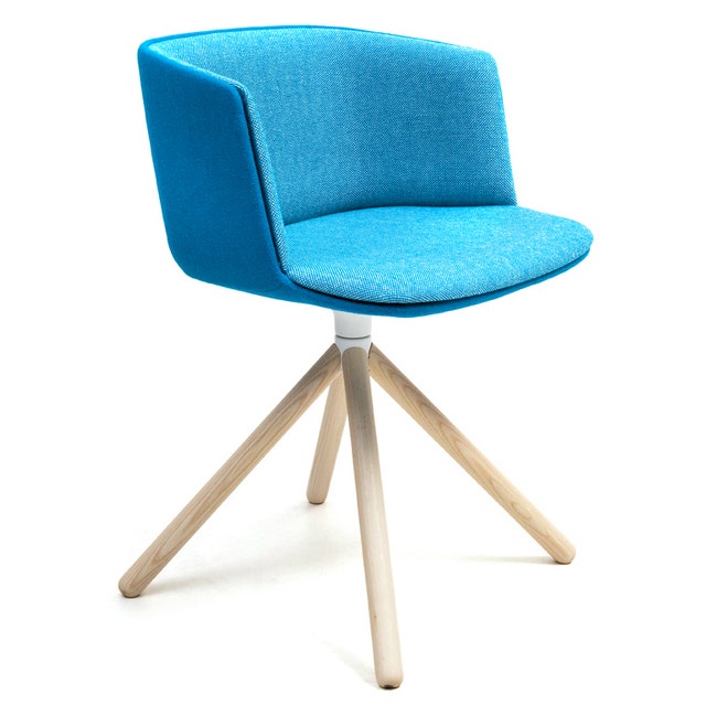 Lapalma Cut S148 4-Legged Wood Base Armchair - Fully Upholstered
