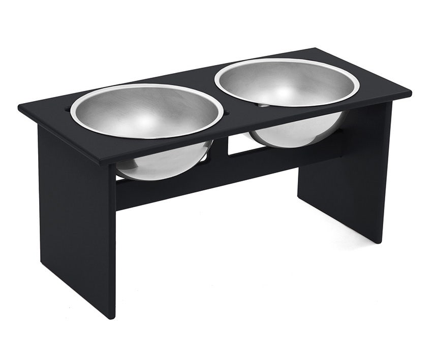 Loll Minimalist Double Dog Bowl