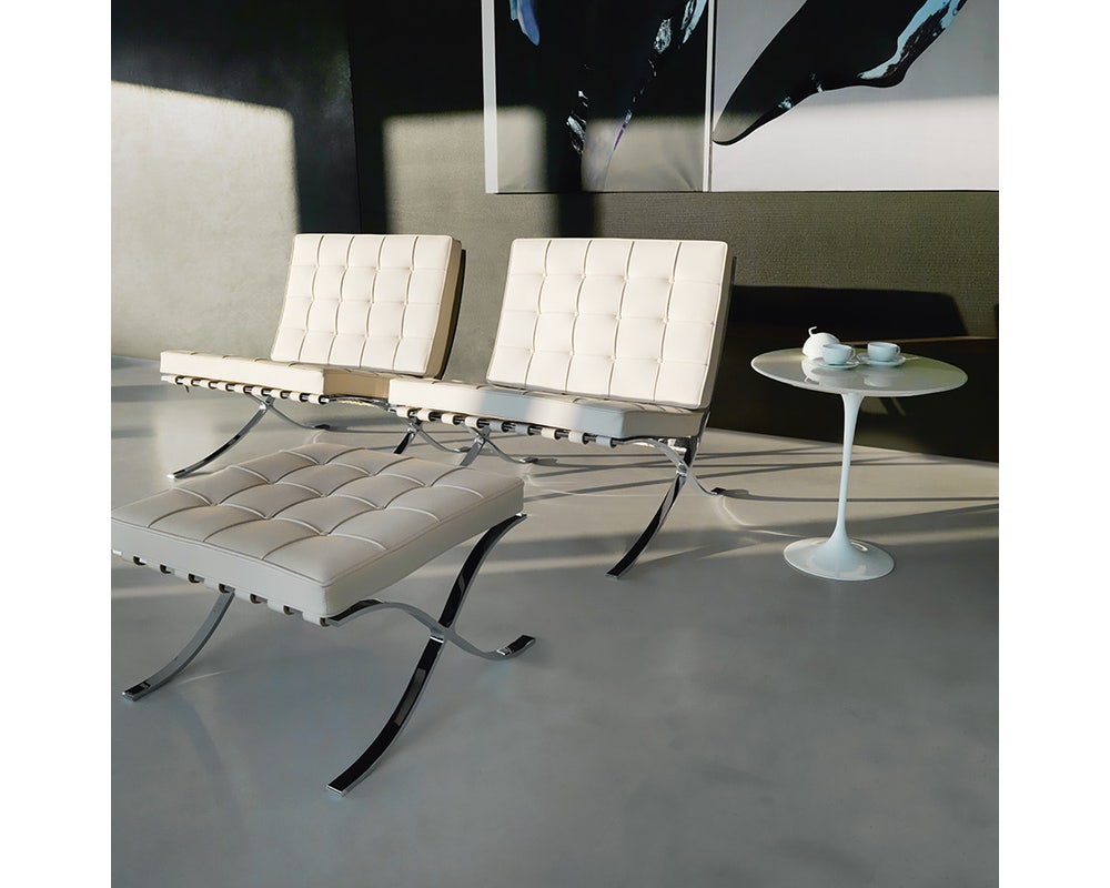 Knoll Ludwig Mies Van Der Rohe Barcelona Relaxed Lounge Chair