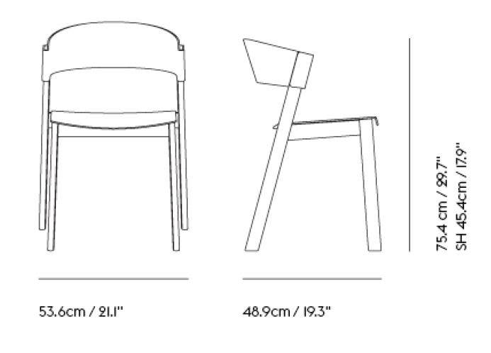 Muuto Upholstered Cover Side Chair