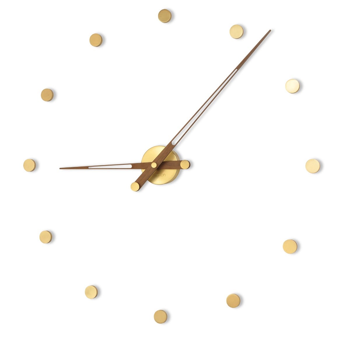Nomon Rodon Wall Clock in Polished Brass