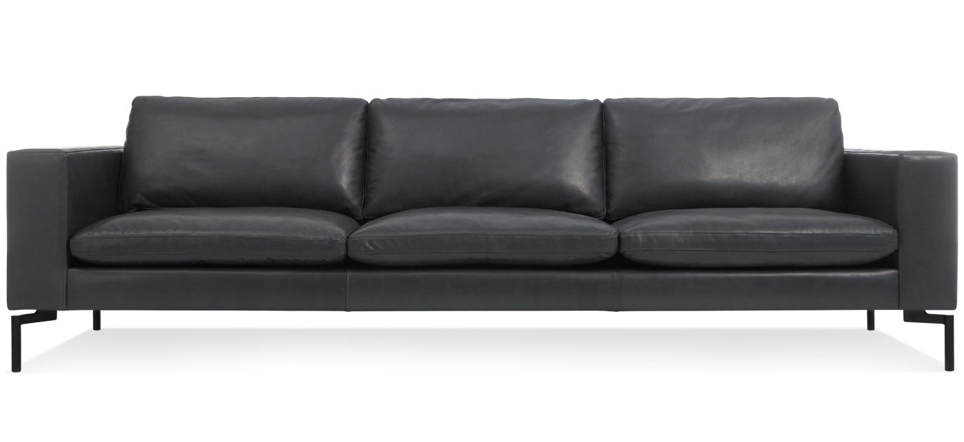 Blu Dot New Standard 104 inch Leather Sofa