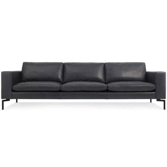 Blu Dot New Standard 104 inch Leather Sofa