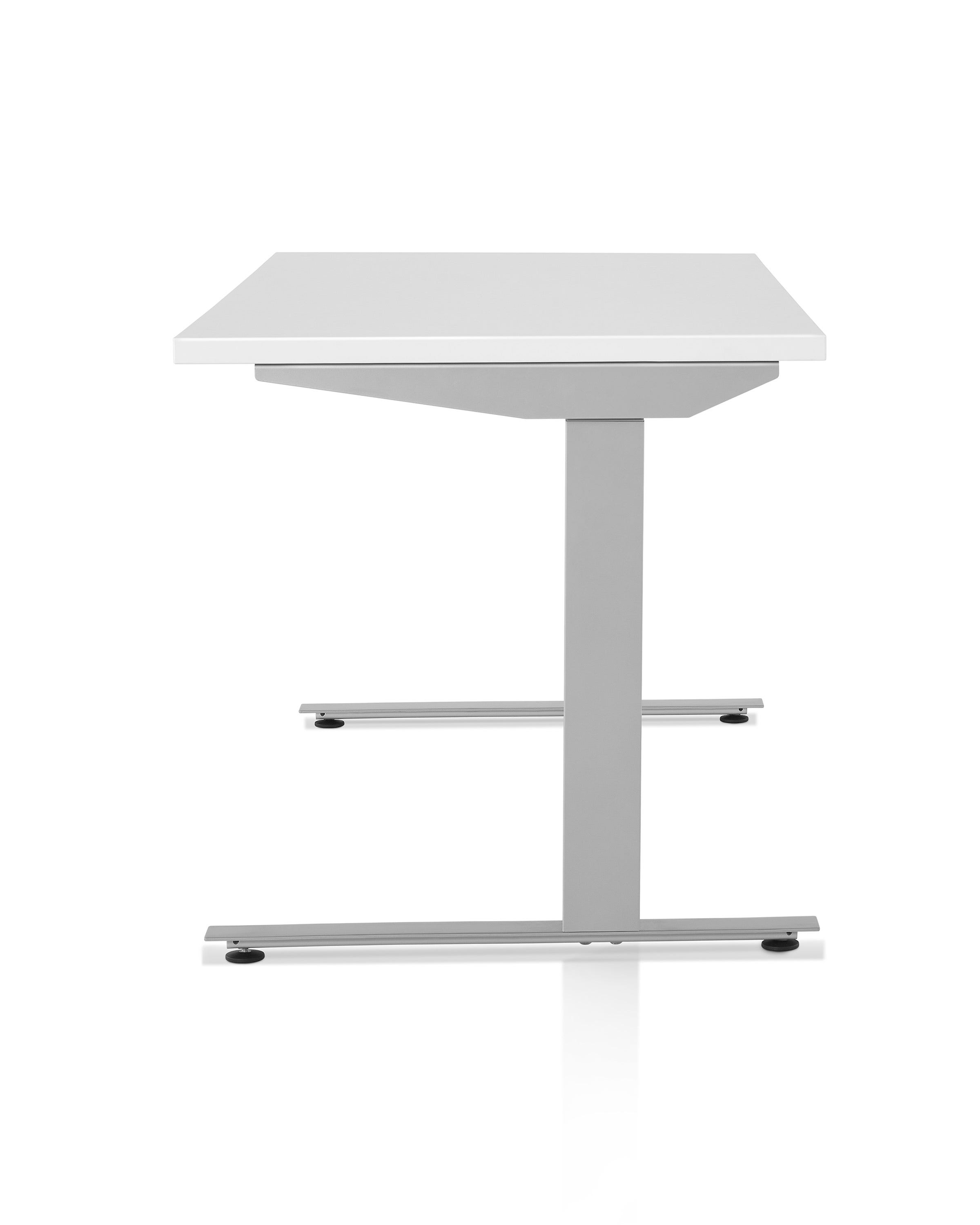 Herman Miller Nevi Sit-to-Stand Rectangular Table with C-Foot
