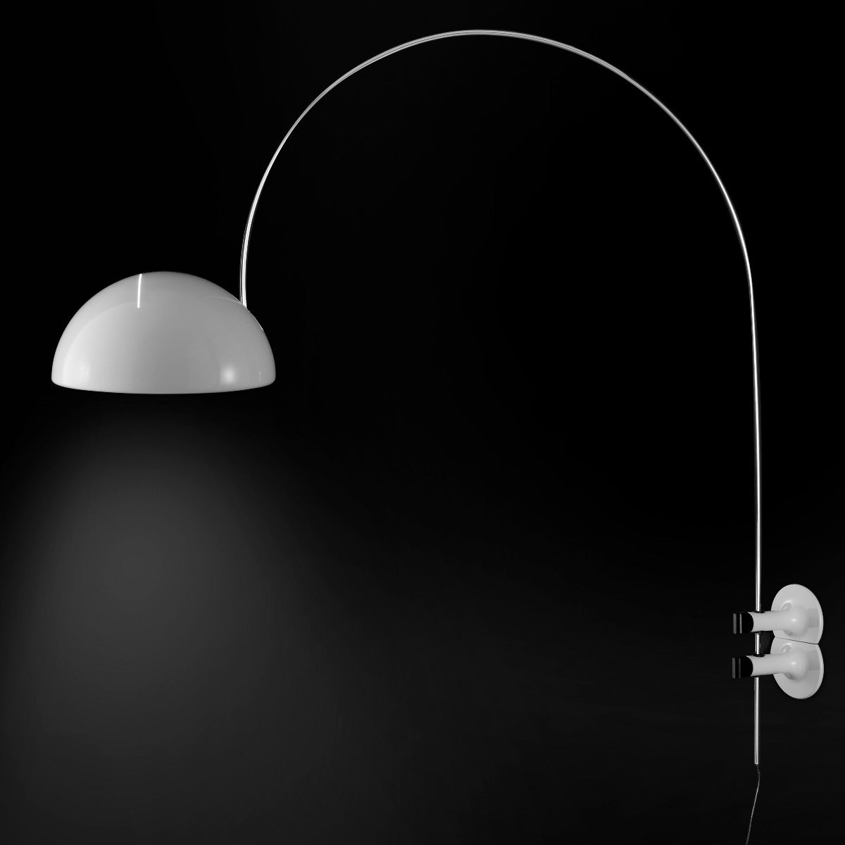 Oluce Coupe Arched Wall Lamp