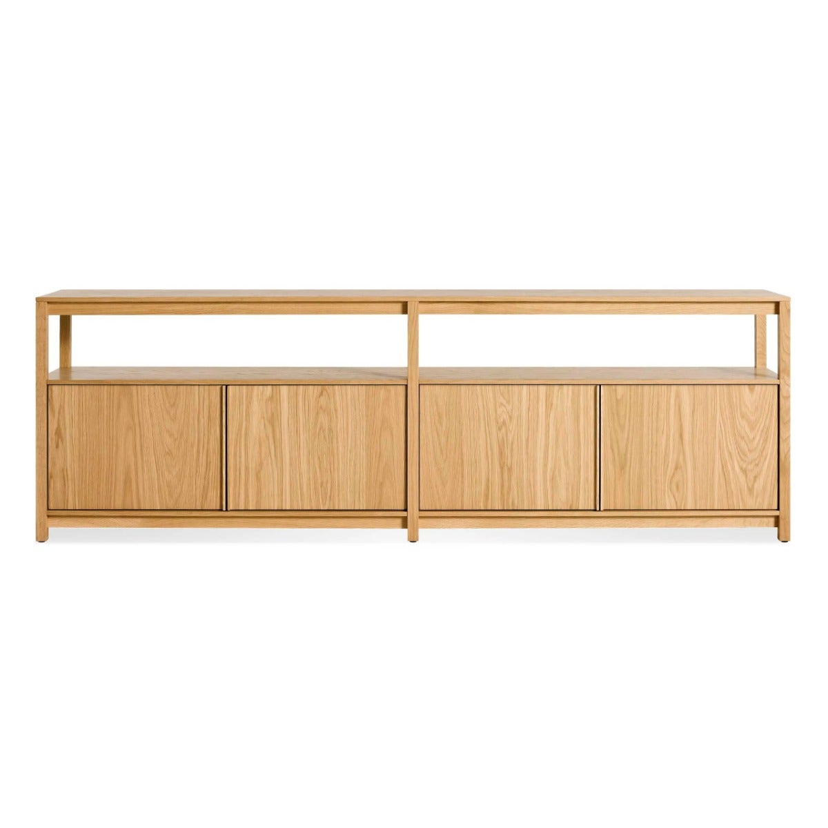 Blu Dot Open Plan Long and Low Bookcase with Storage