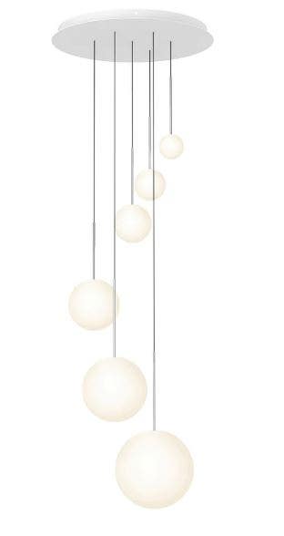 Pablo Bola 6 Sphere Pendant Chandelier