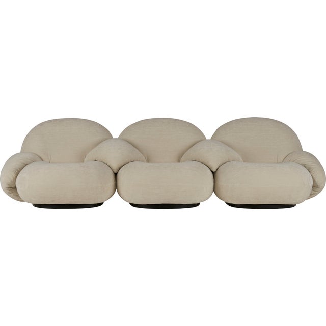 GUBI Pacha 3 Seater Sofa with Armrests, Including Middle Armrest - Fully Upholstered