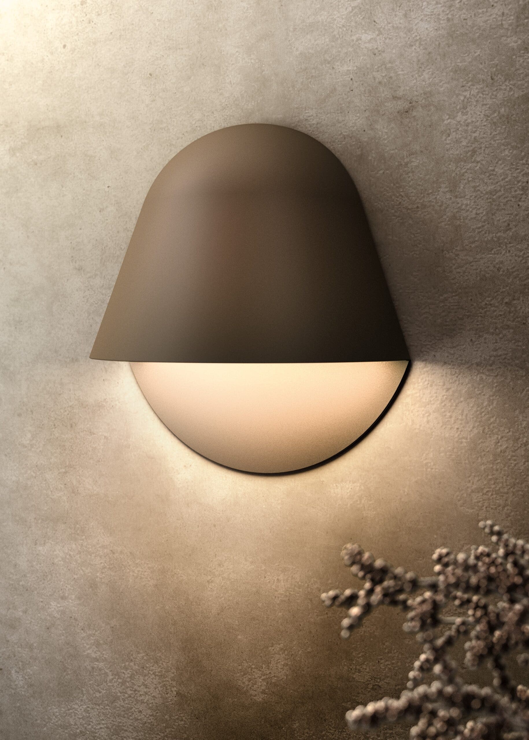 Penta Enoki Wall - Matt Bronze - 3000K