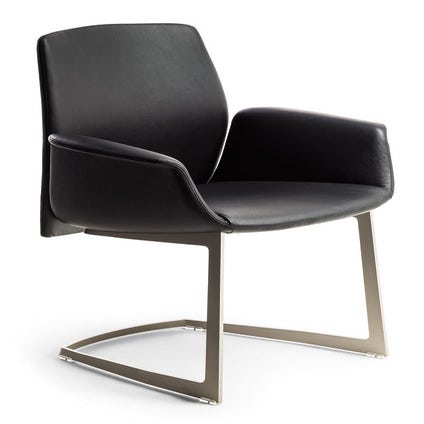 Poltrona Frau Downtown Side Chair with Sled Base