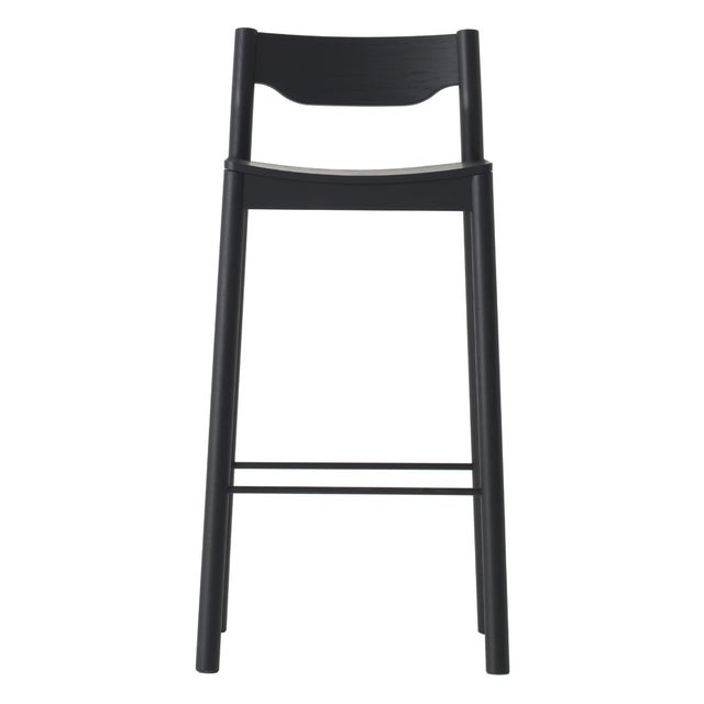 Resident Tangerine Stool with Back