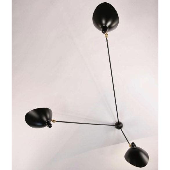 Serge Mouille Spider Ceiling Lamp - 3 Still Arms