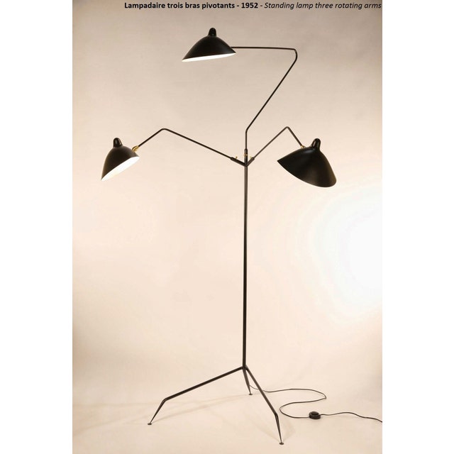 Serge Mouille Standing Floor Lamp - 3 Arms
