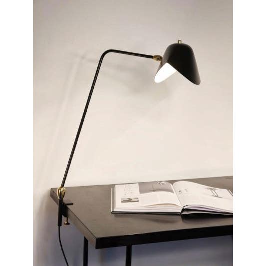 Serge Mouille Two Rotulas Agrafee Desk Lamp