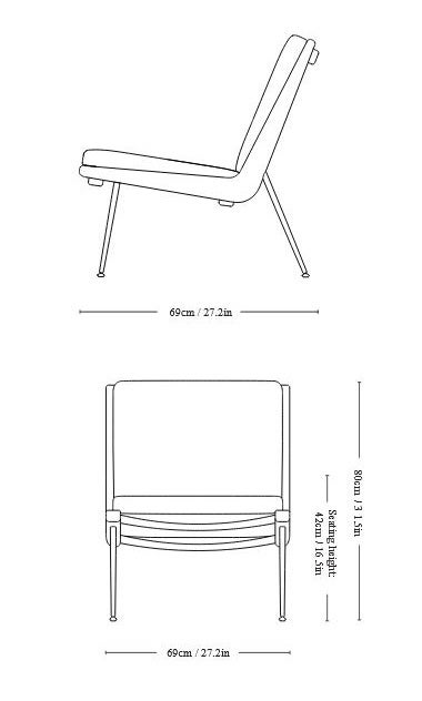&Tradition Boomerang HM1 Lounge Chair - Thumbnail 3