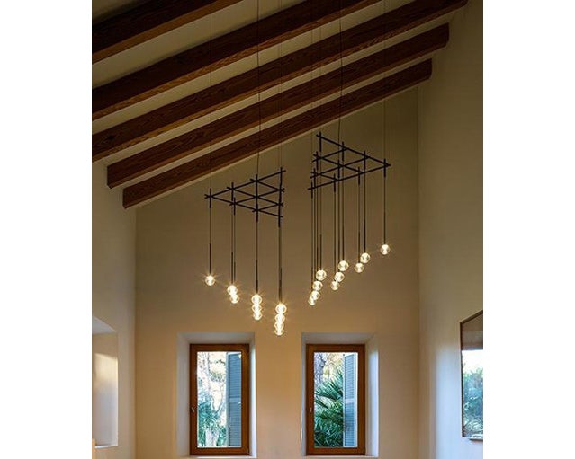 Vibia Light Algorithm Dimensions Vibia Algorithm 0827 10-Light Triangular Pendant Lamp