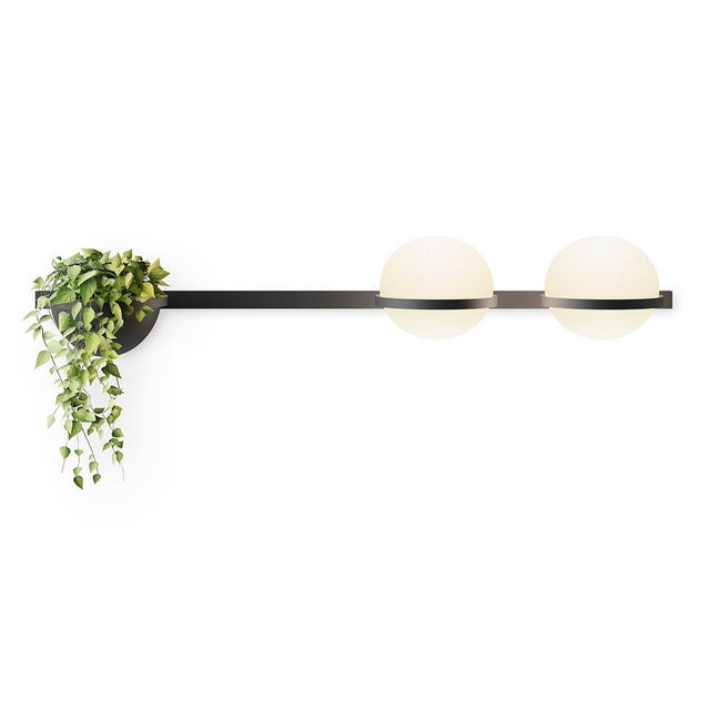 Vibia Palma 3704 Horizontal Double Wall Lamp with Planter