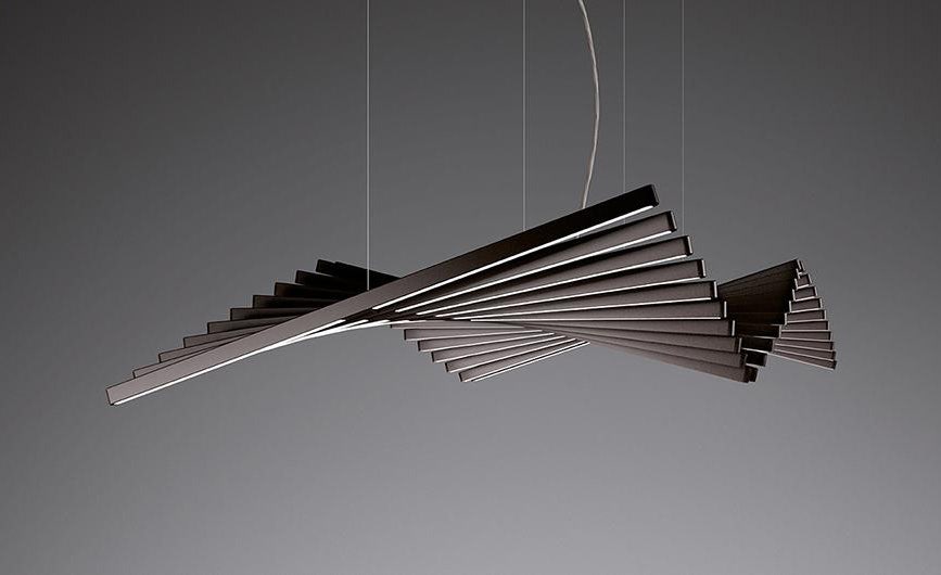 Vibia Rhythm 2112 30-Strip Horizontal Down Pendant Lamp