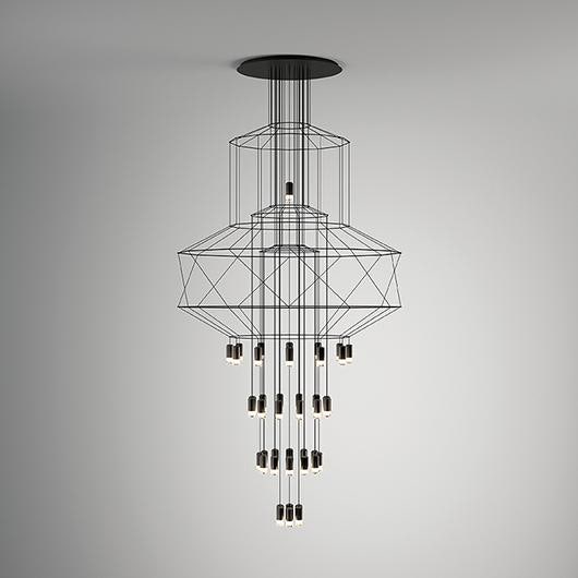 Vibia Wireflow Chandelier 0374 Medium Multi Pendant Lamp