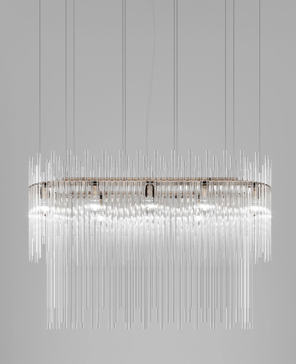 Vistosi Diadema Two-Tier Linear Suspension Lamp