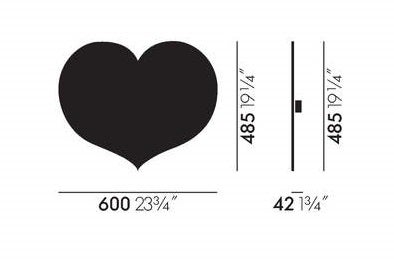 Vitra ヴィトラ ハート　l Wall Relief Metal Wall Relief Little Heart, red | Official Vitra® Online