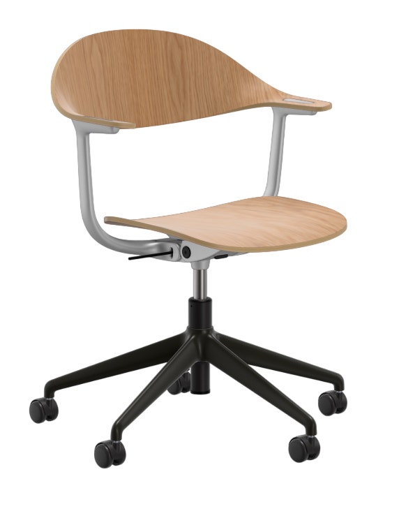 Vitra Mynt Five-Star Base Plywood Chair