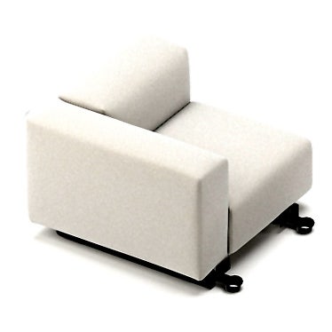 Vitra Soft Modular Sofa - Corner Element, Left