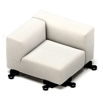 Vitra Soft Modular Sofa - Corner Element, Right