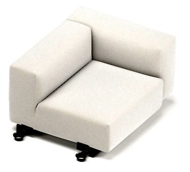 Vitra Soft Modular Sofa - Side Element, Right