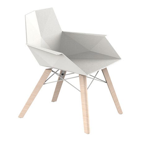 Vondom Faz Armchair - Wood Leg (Priced Each, Sold in Sets of 4)