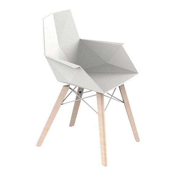 Vondom Faz Armchair - Wood Leg (Priced Each, Sold in Sets of 4)