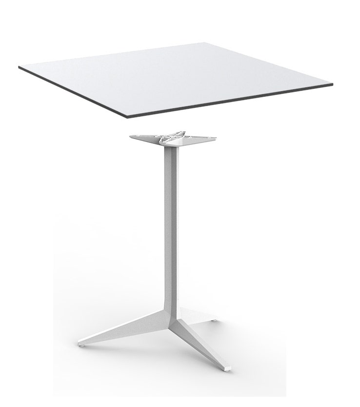 Vondom Faz Square Dining Table - 3 Legs Base