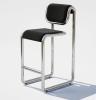 Chrome Frame with Vegan Leather Black