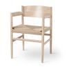 Matt Lacquered Oak with Natural paper cord seat