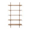 5 shelves