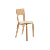 Seat IKI White HPL, Edge Natural Birch / Legs and Backrest Natural Lacquered